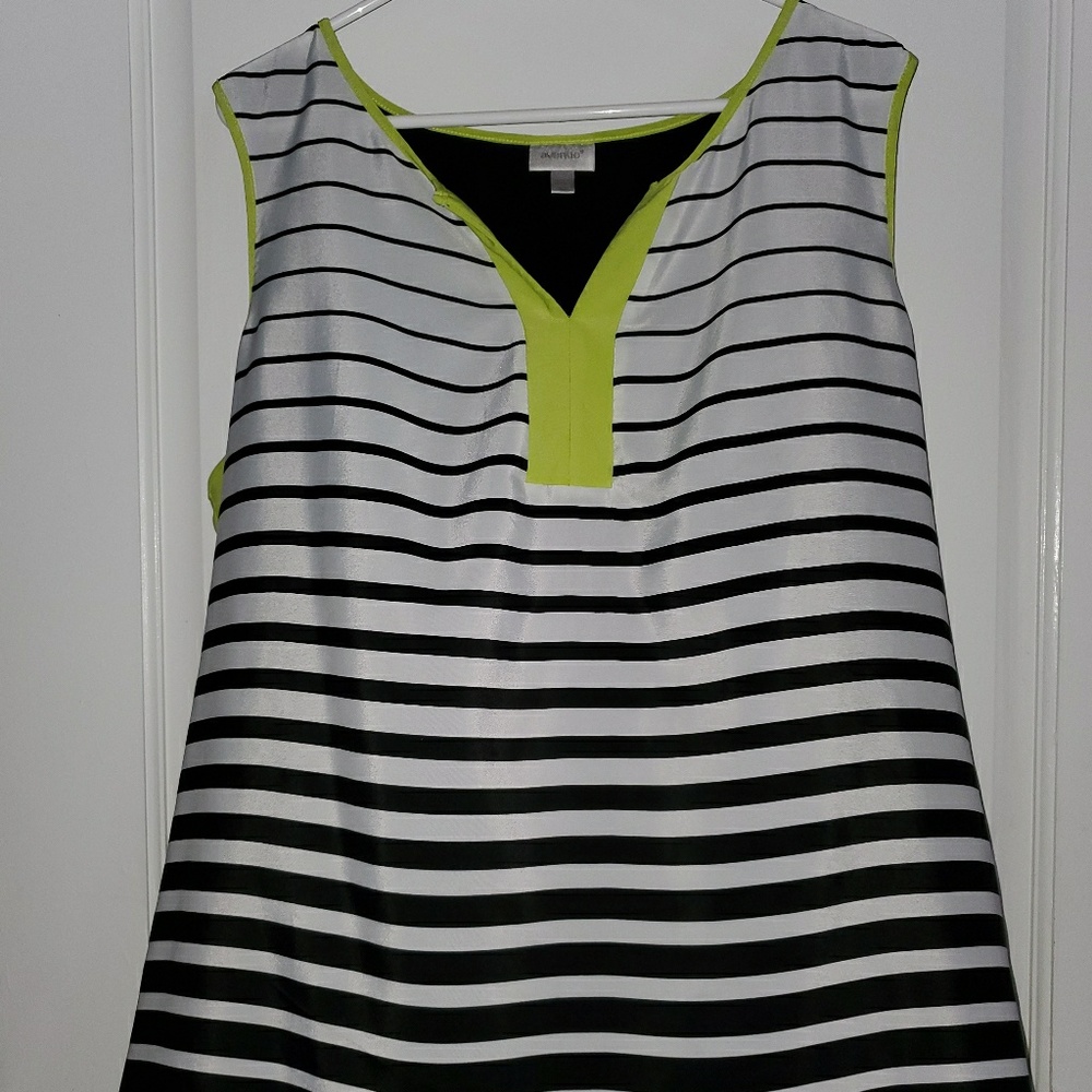 Avenue BLACK & WHITE with a Splash of Lime